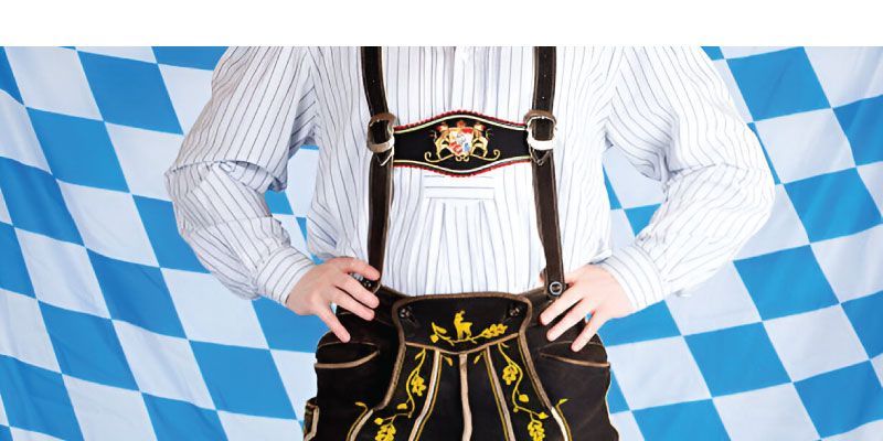 How to Properly Put on Lederhosen Suspenders