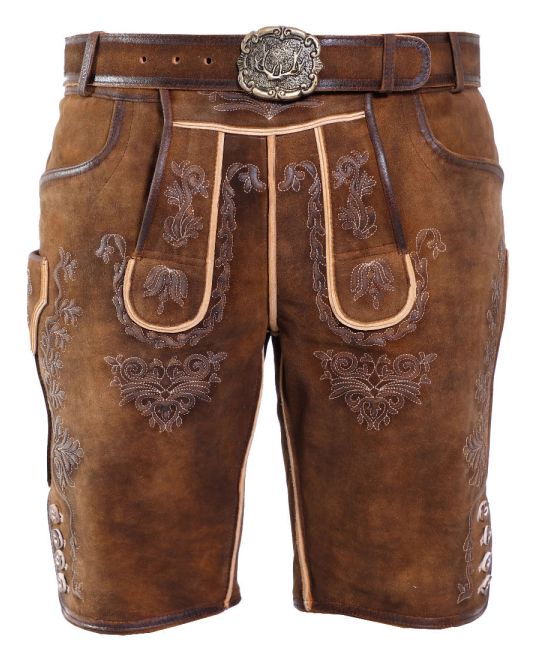 Kit Carson Dark Brown Lederhosen
