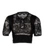 black dirndl blouse 