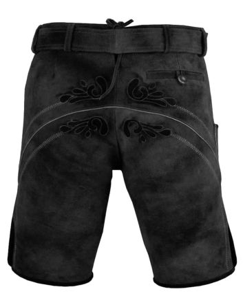 authentic black lederhosen men