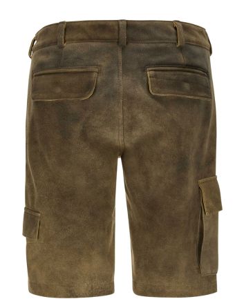 brown cargo lederhosen for men
