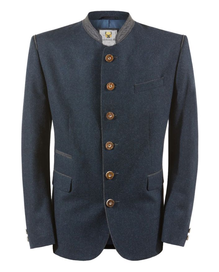 Mens Red Velvet Bavarian Trachten Jacket main image 1